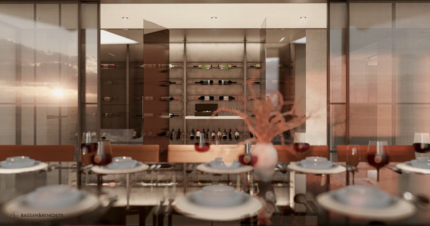 Dining and wine room