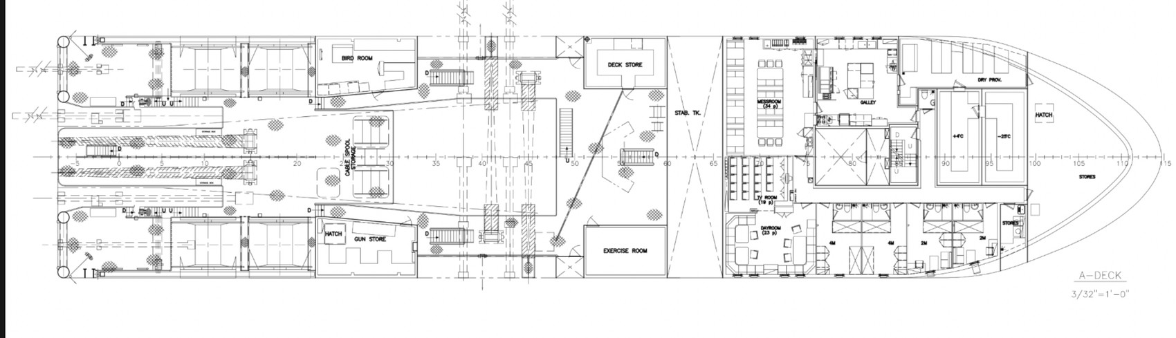 Project Orca general arrangement — A-Deck
