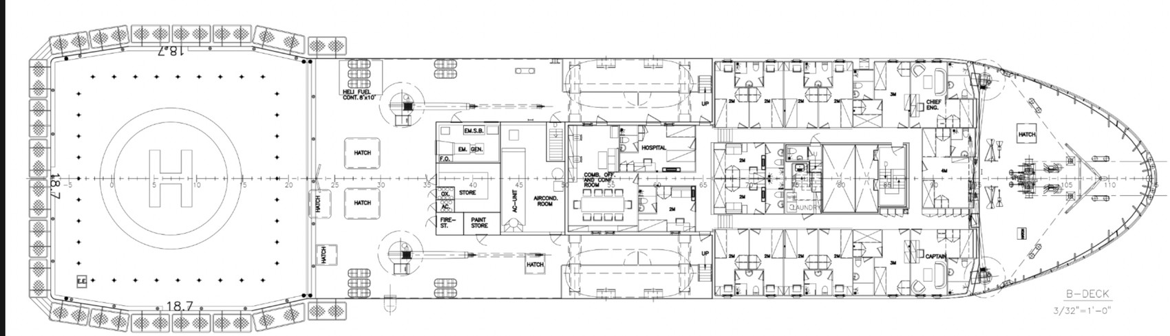 Project Orca general arrangement — B-Deck