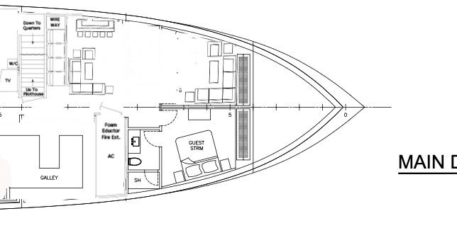 Project Marlin — main-deck general arrangement