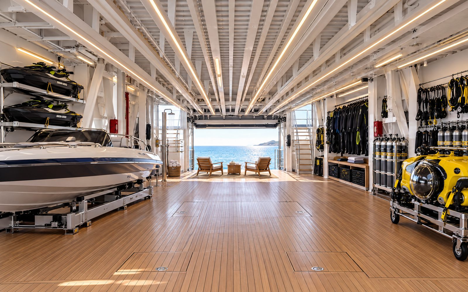 Project Orca — Tender garage & beach club concept