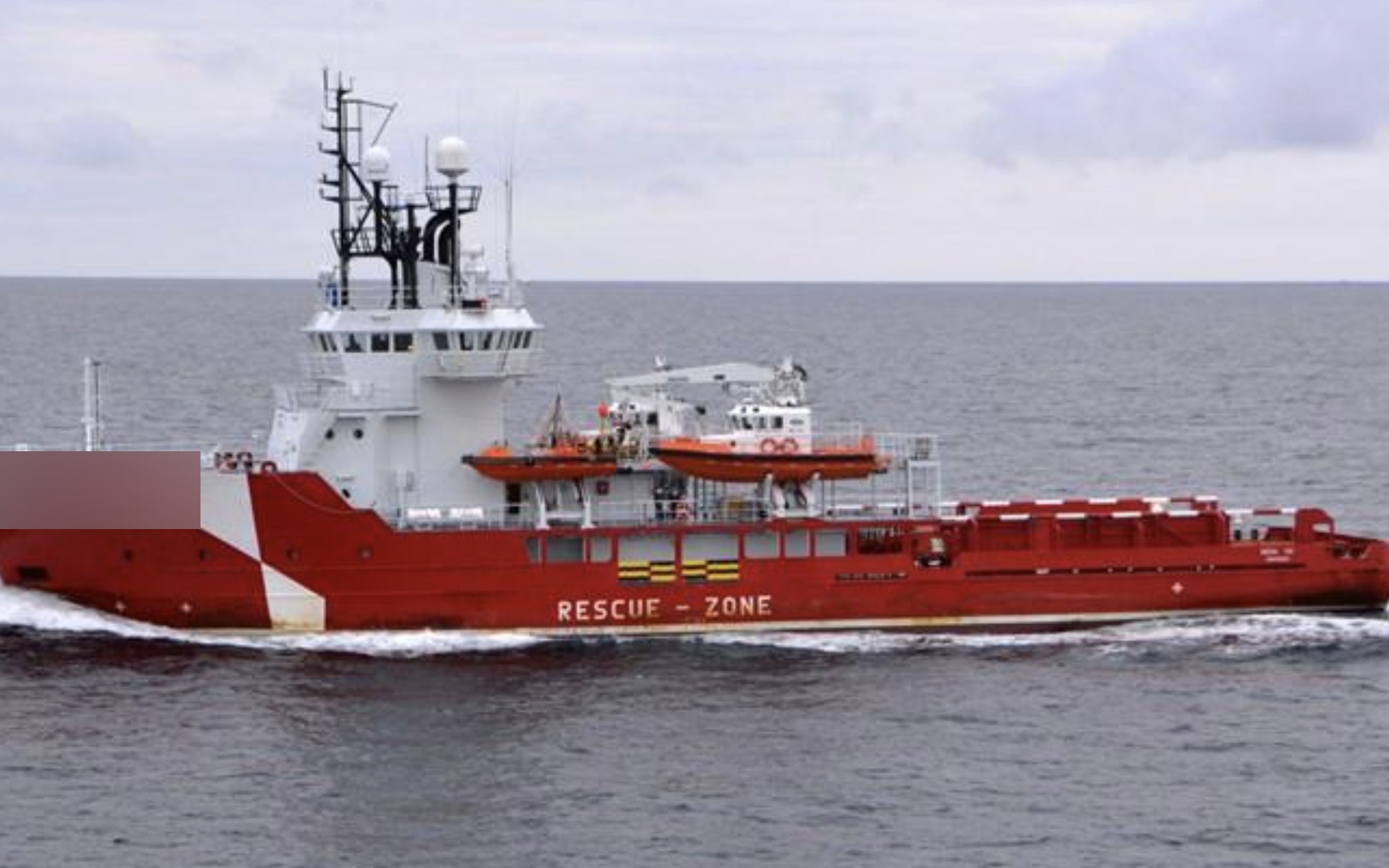 Project Vega — Norwegian ERRV underway with fast-rescue craft on deck